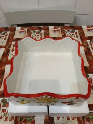 Portatovaglioli in ceramica decorato