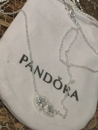 Collar Pandora Doble Corazón