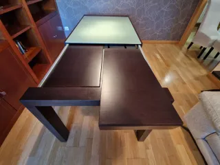 Mesa comedor extensible y 4 sillas