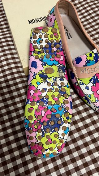 Mocasines Moschino Florales Multicolor