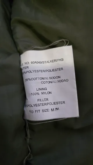 Chaleco Hombre Talla M Verde Militar