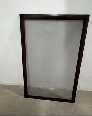 Mosquitera de aluminio marrón