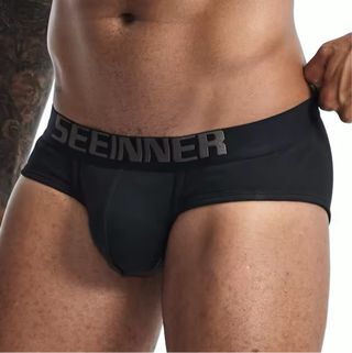 Slip SEEINNER en algodón negro