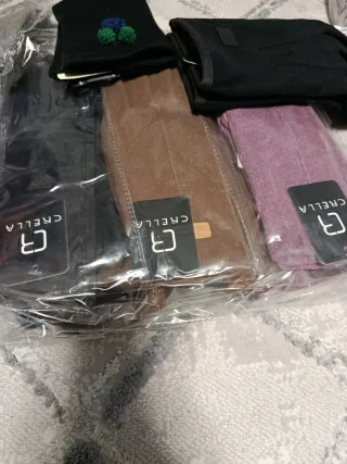 Guantes Unisex Negro y Gris , deferentes colores.