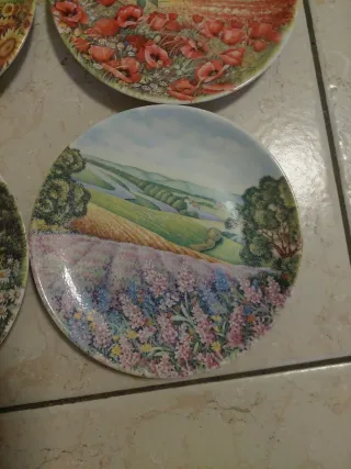 Set 4 Piatti Limoges Decorativi