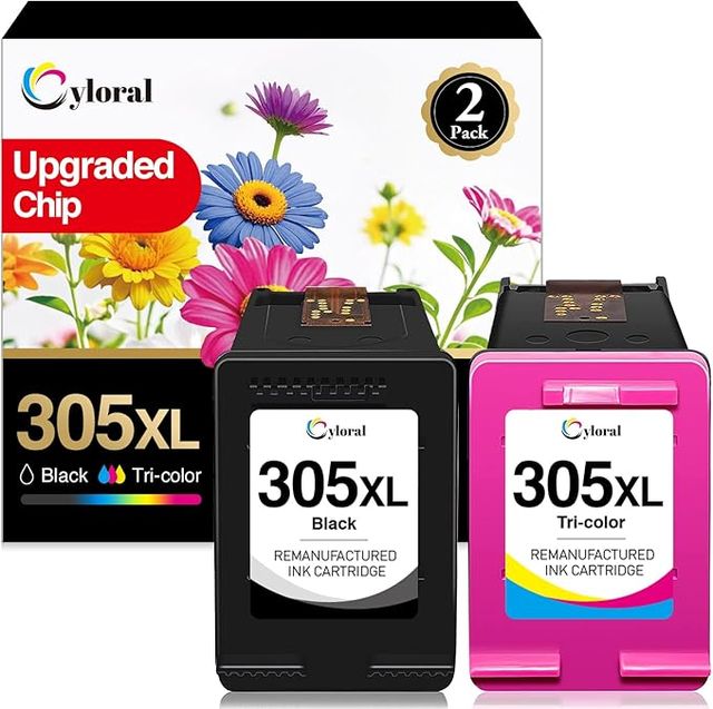 Cyloral 305XL Tinta HP DeskJet 2820e Negro Color