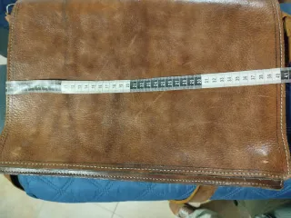 Maletín piel vintage documentos