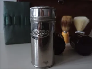 Maletín antiguo barbero cuero marrón