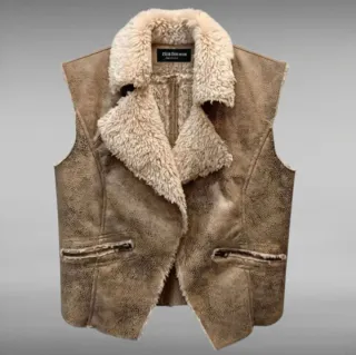 Chaleco símil piel serpiente