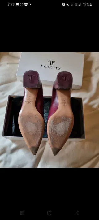 Zapatos Farrutx burdeos talla 40