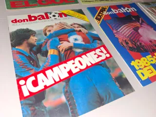 6 revistas don balon fc barcelona messi maradona