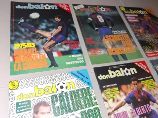 6 revistas don balon fc barcelona messi maradona