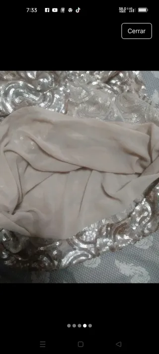 Vestido Mango Dorado