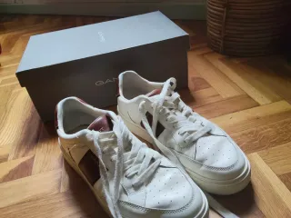 Zapatillas Gant Cuero Talla 43 Marrón/Blanco