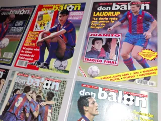 6 revistas don balon fc barcelona messi maradona