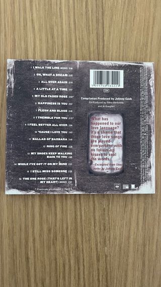 Johnny Cash CD Love 2000 Country Rock