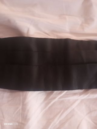 Fascia nera in seta per camerieri e barman