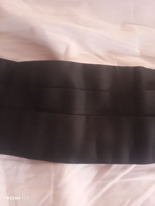 Fascia nera in seta per camerieri e barman