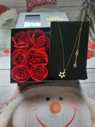 Collar oro 14k con estrella