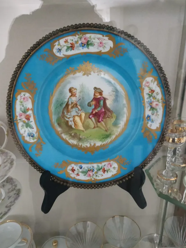 Plato antiguo porcelana Sèvres