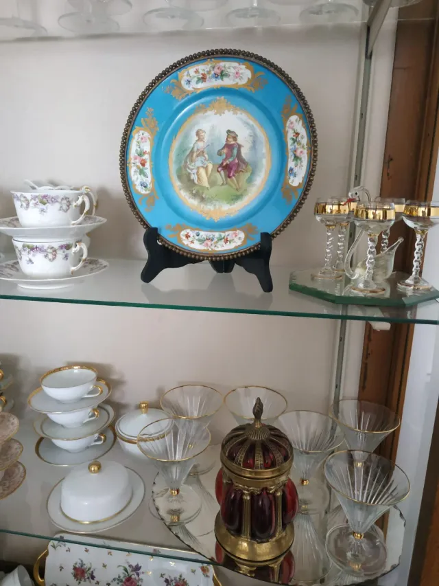 Plato antiguo porcelana Sèvres