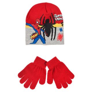 Gorro y Guantes Infantiles Spider-man Rojo