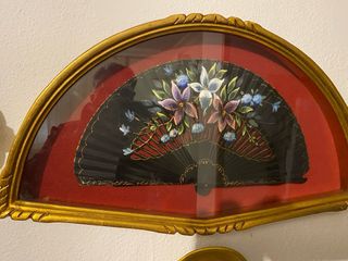 Dos abaniqueros decorativos piezas únicas