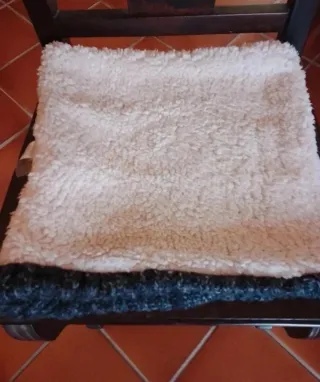 Cuello reversible gris y blanco