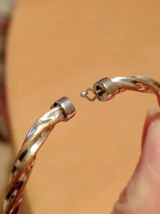 Pulsera trenzada bicolor