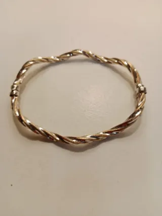 Pulsera trenzada bicolor