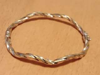 Pulsera trenzada bicolor