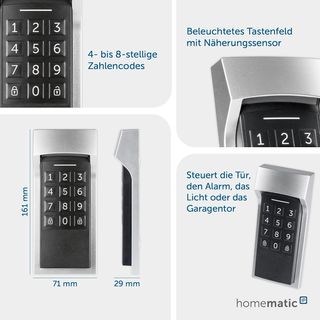 Teclado inteligente Homematic IP para casa
