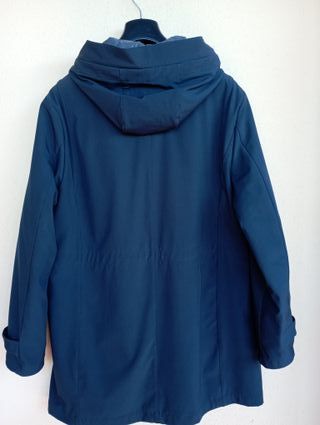 Giacca uomo blu con cappuccio