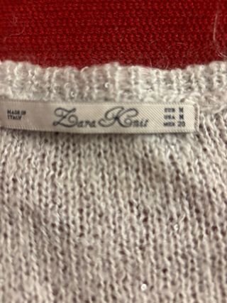 Jersey gris cuello pico