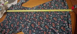 Vestido verde estampado floral