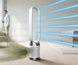 Purificador Dyson Autoreact Blanco/Níquel Mod TP7A