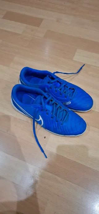 Zapatillas Futsal Nike Azul y Blanco
