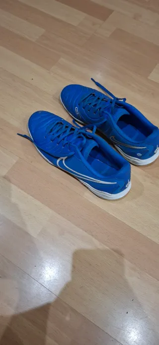 Zapatillas Futsal Nike Azul y Blanco