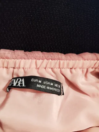 Falda de tul con cinturón