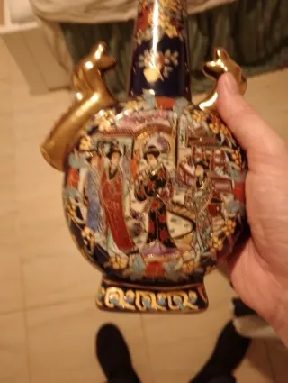 2 Jarrones Porcelana China Estilo Japonés época 60