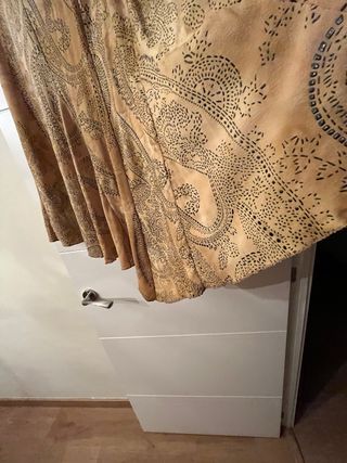 Falda larga estampada acampanada