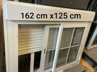 Ventana aluminio corredera 162x125 cm