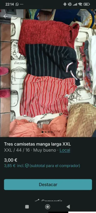 Lote 3 jerséis XXL cuello alto sin mangas