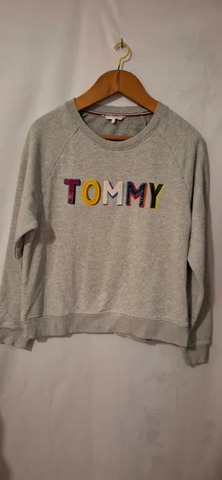 Sudadera Tommy Hilfiger Gris Mujer Talla L
