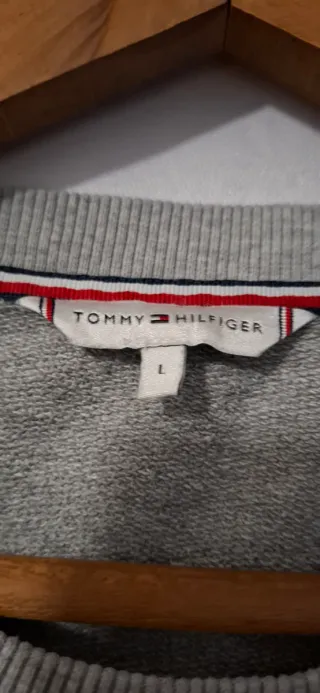 Sudadera Tommy Hilfiger Gris Mujer Talla L