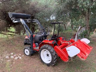 Mini tractor YanmarF 165 con pala y rotocultor