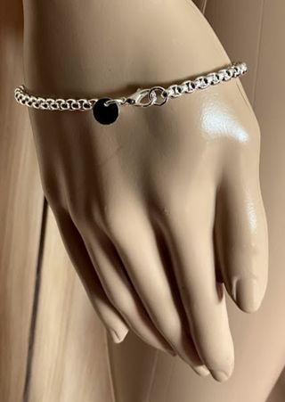 Braccialetto d'argento unisex lungo 29 cm