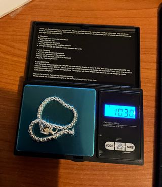 Braccialetto d'argento unisex lungo 29 cm