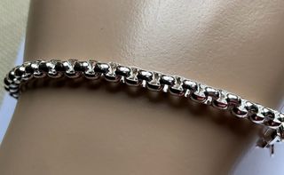 Braccialetto d'argento unisex lungo 29 cm