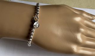 Braccialetto d'argento unisex lungo 29 cm